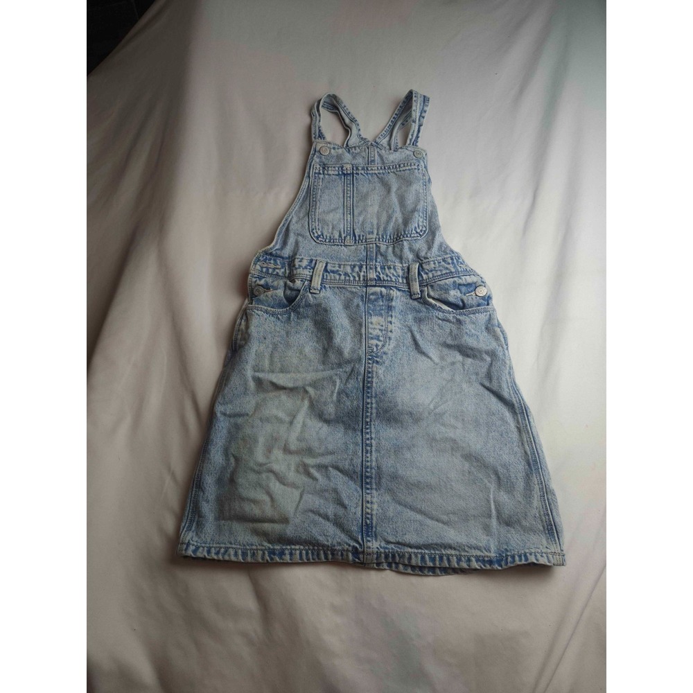 Old Navy Denim Overall Dress Girls Size XL Blue Acid Wash Casual Sleeveless‎